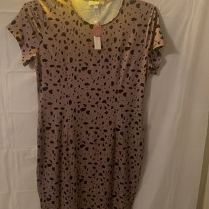 Animal print dress